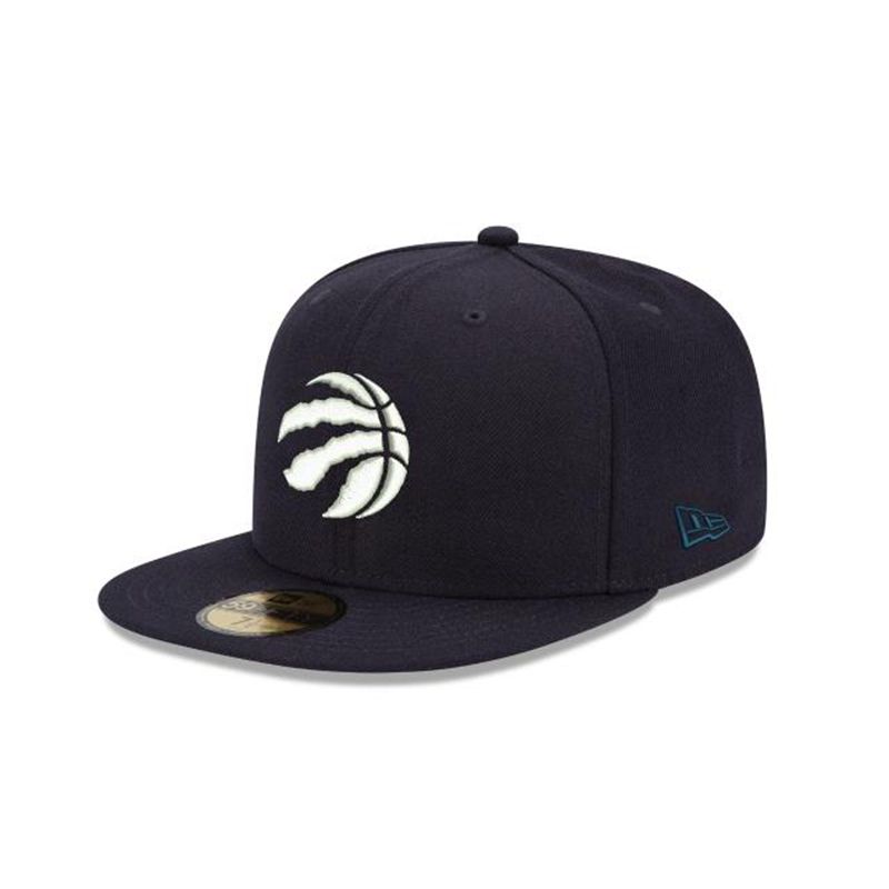 NBA Toronto Raptors 59Fifty Fitted (BYL9656) - Blue New Era Caps